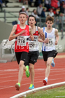 Boys under-15s 1500 metres, North Eastern Track and Fields Champs., Middlesbrough. Photo: David T. Hewitson/Sports for All Pics